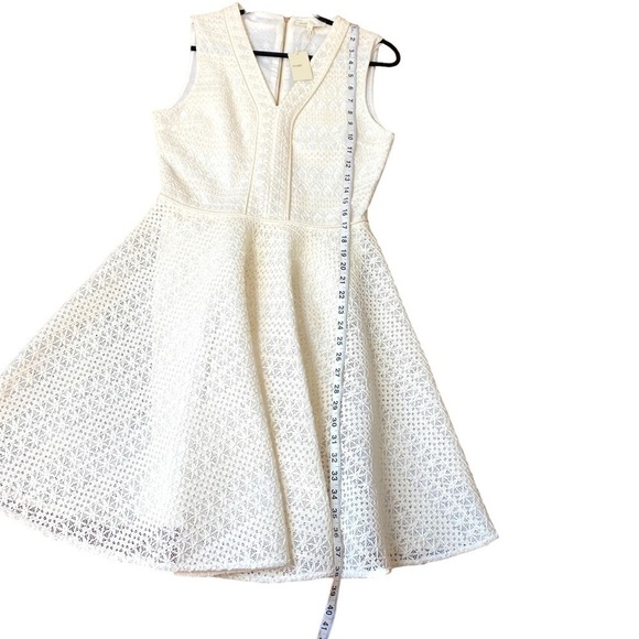 Maje Paris Guipure Crochet Lace Dress - Reinette Fit-and-Flare Dress - Picture 16 of 16